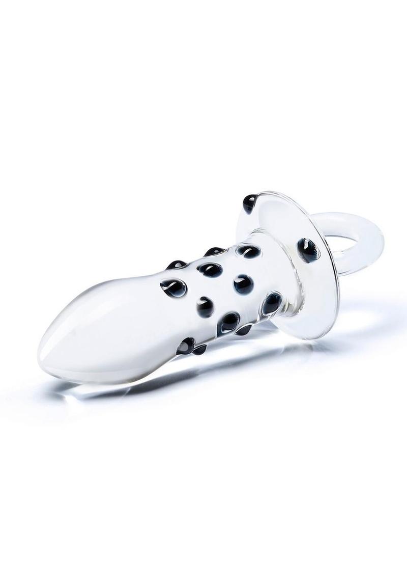Gläs 5 Inch Pacifier Hand Blown Glass Butt Plug