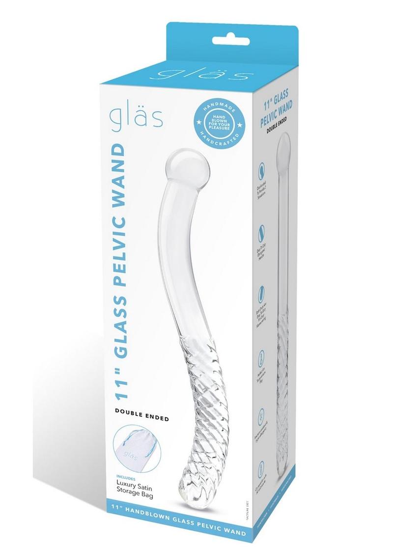 Glas Double Ended Hand Blown Glass Pelvic Wand