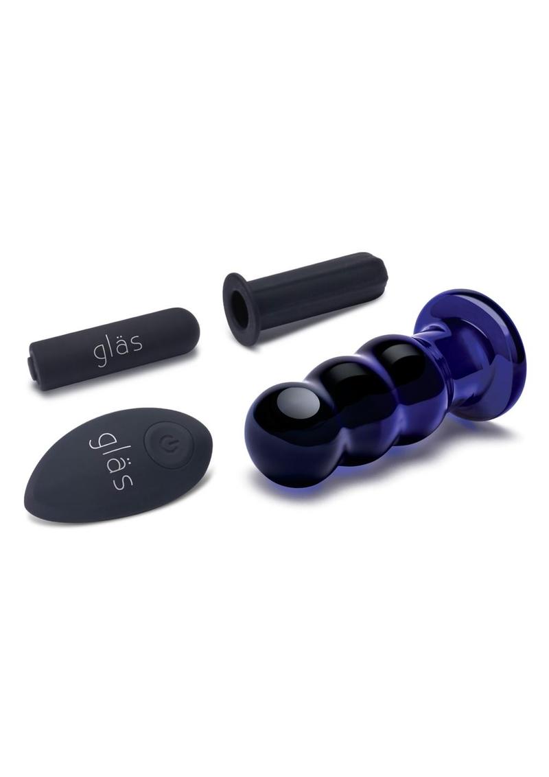 Gläs 3.5 Inch Rechargeable Remote Beaded Butt Plug