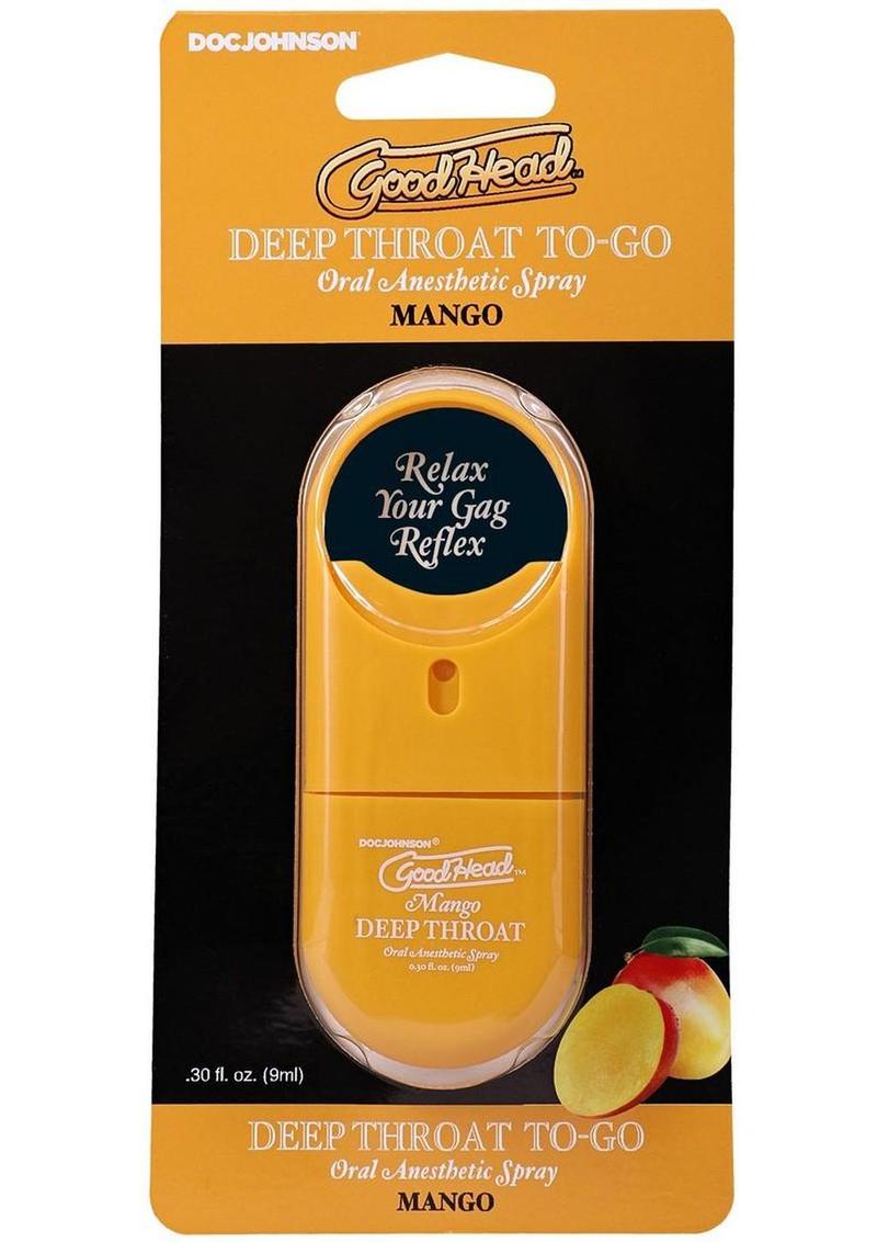 GoodHead Deep Throat To Go Oral Spray Mango