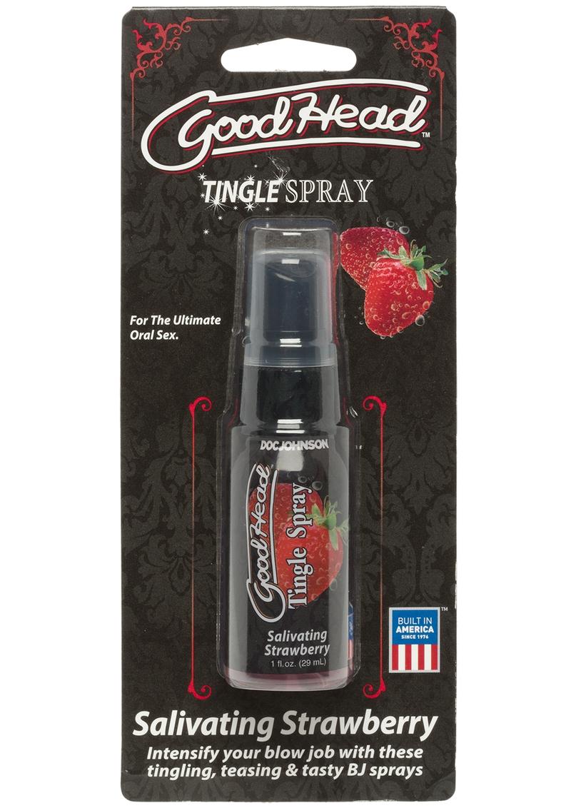 Doc Johnson GoodHead Salivating Strawberry Tingle Spray