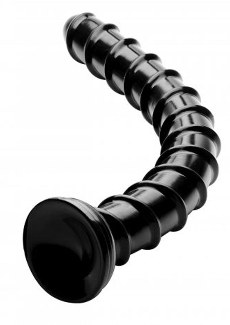 Hosed 2in Swirl Hose 18in Extra Long Textured Anal Depth Trainer