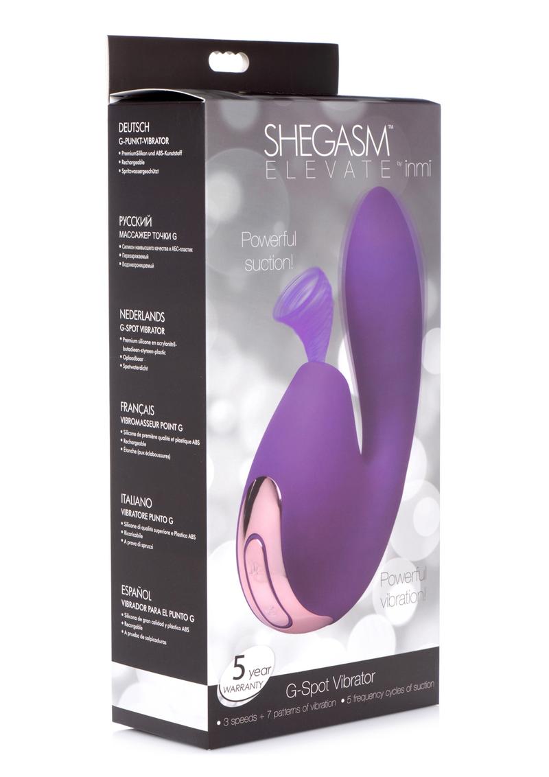 Shegasm Elevate Inmi Rechargeable G-Spot Vibrator with Powerful Suction