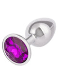 Jewel Small Amethyst Aluminum Anal Plug By CalExotics