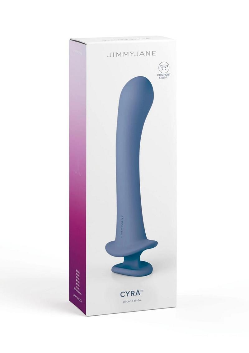 Jimmyjane Cyra Silicone Dildo Ergonomic Design with Comfort Grip