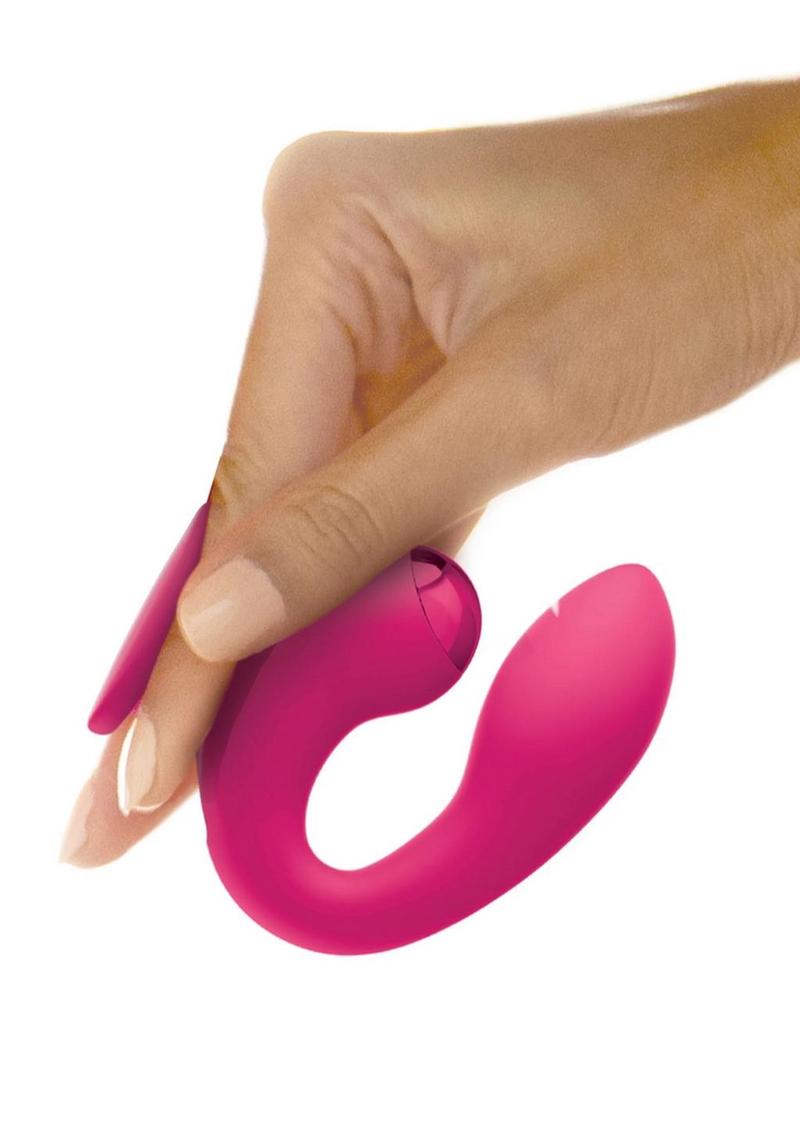 Jimmyjane Dual Gripp Rechargeable Pink Silicone Finger Massager