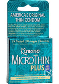 Kimono MicroThin Plus Aqua Lube Condoms