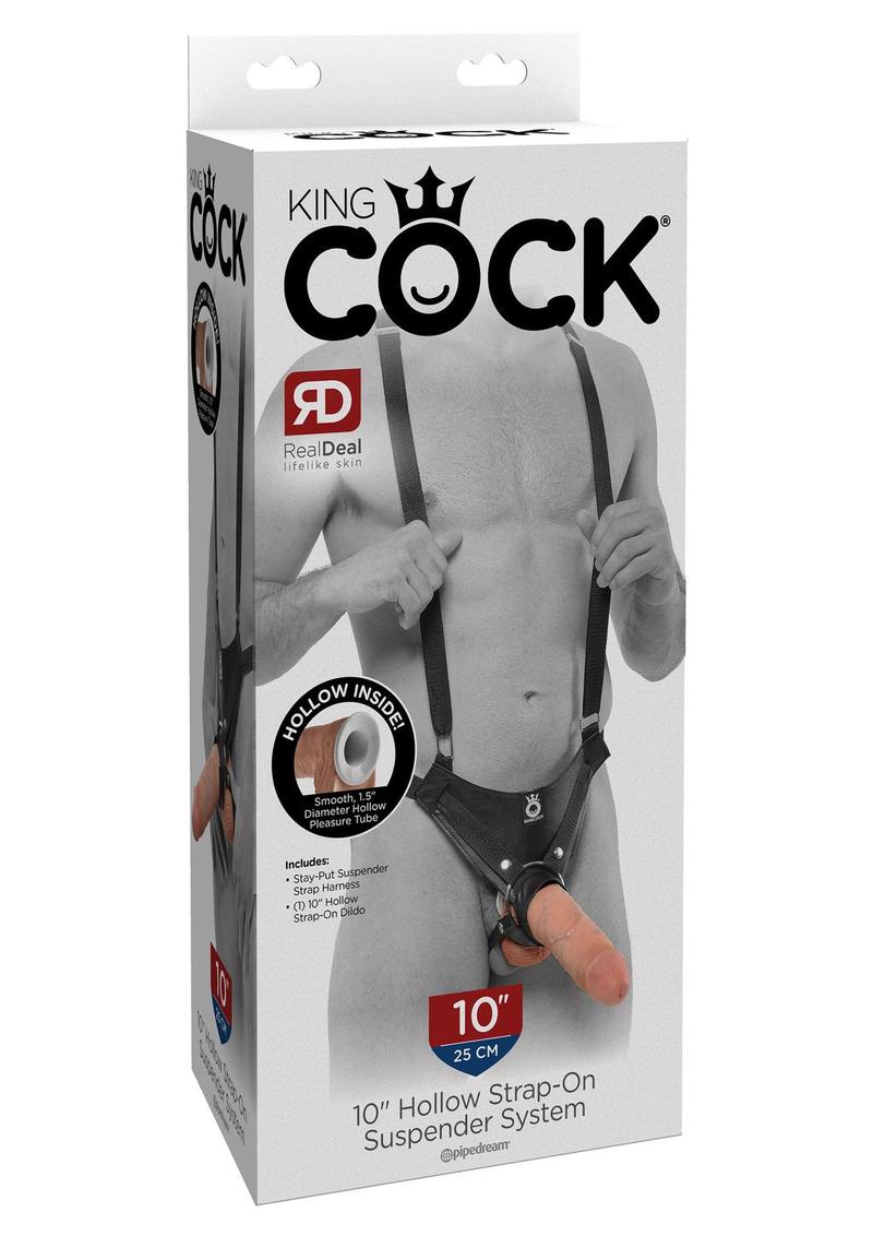 King Cock Hollow Strap-On System With Realistic Dildo