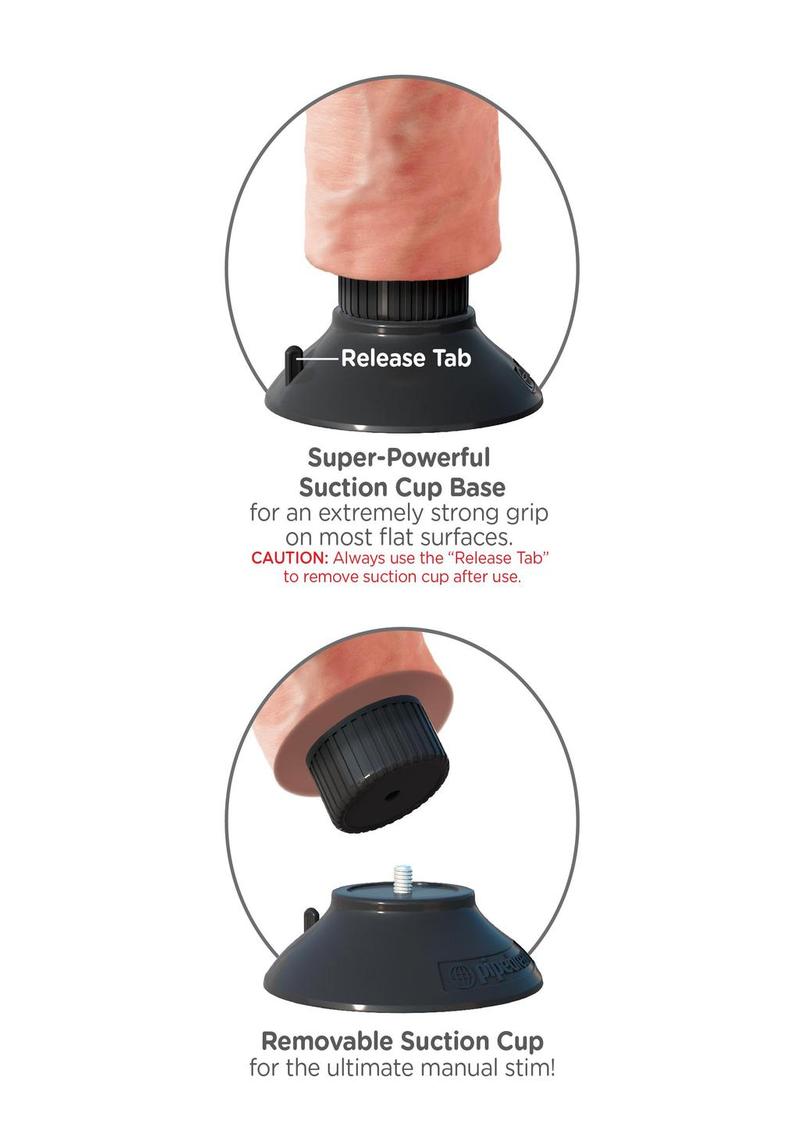 King Cock Vibrating Realistic Dildo With Suction Base