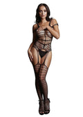 Le Desir Shredded Bodystocking - Black