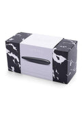 Le Crystal Slim Wand Obsidian Pleasure Tool With Silicone Ring