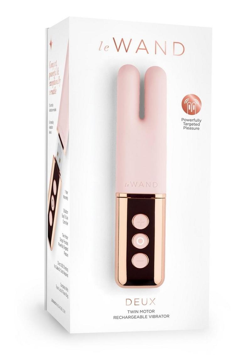 LeWand Deux Rose Gold Rechargeable Dual Motor Vibrator