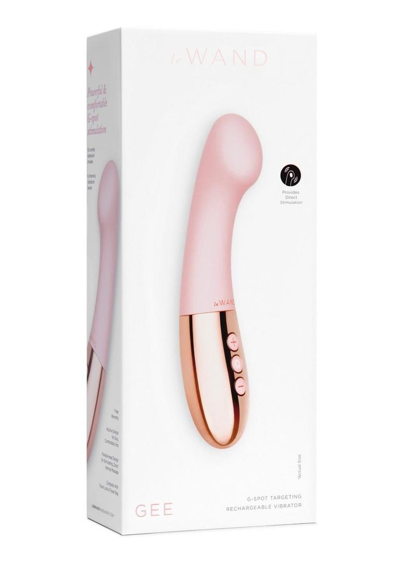 leWand Gee Rechargeable Silicone G-Spot Vibrator