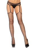 Spandex Industrial Net Rhinestone Stockings