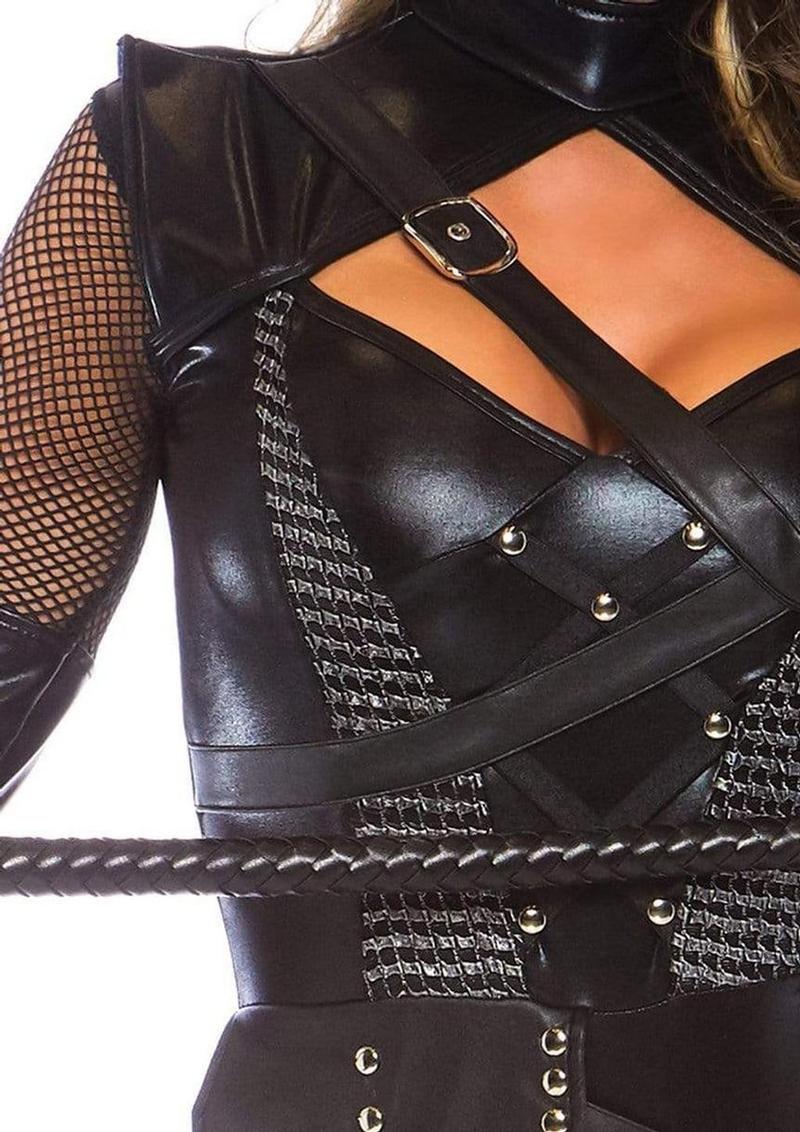 Villainess Vixen Spandex Strappy Bodysuit