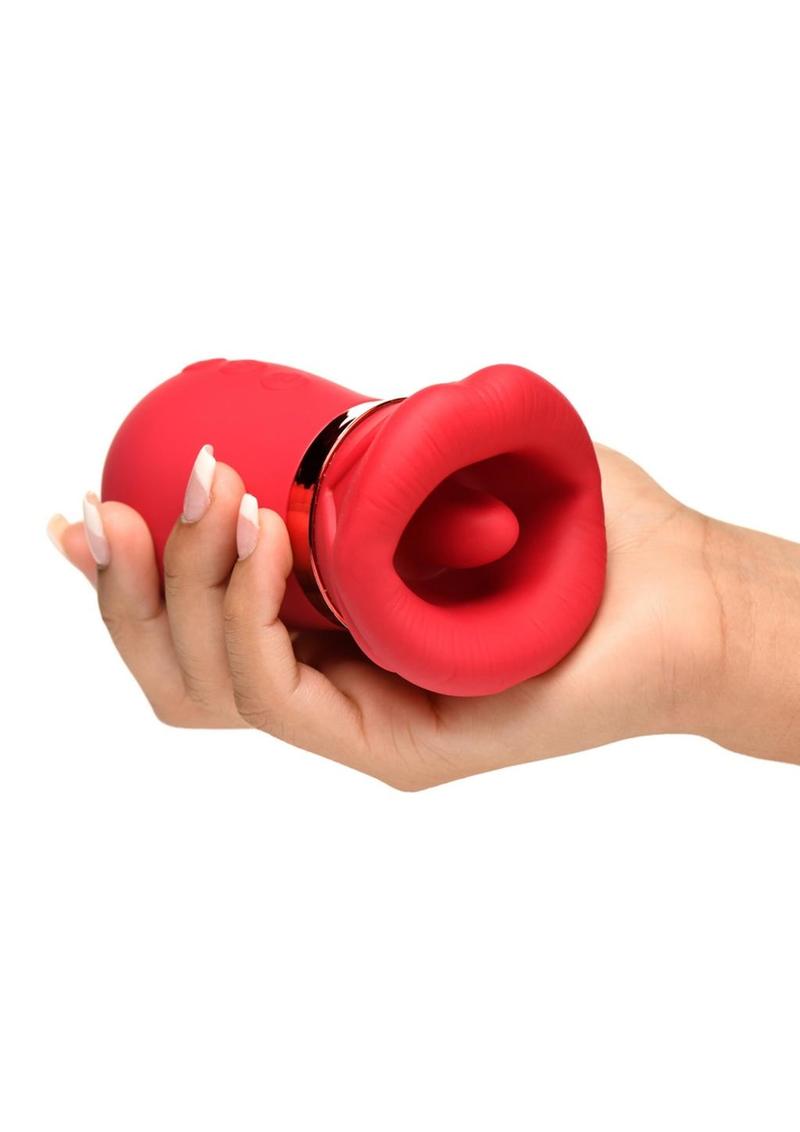 LICKGASM Kiss Me More Triple The Pleasure Clitoral Stimulator