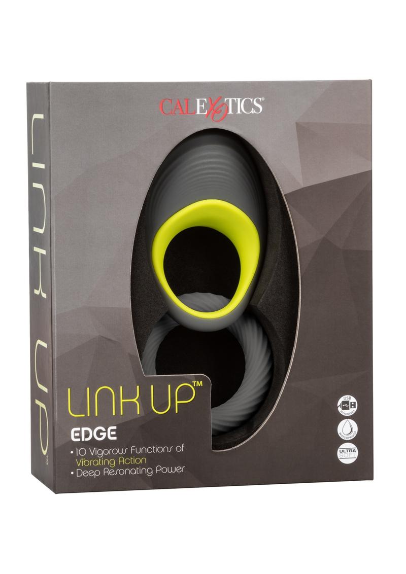 CalExotics Link Up Edge Silicone Vibrating Cock Ring