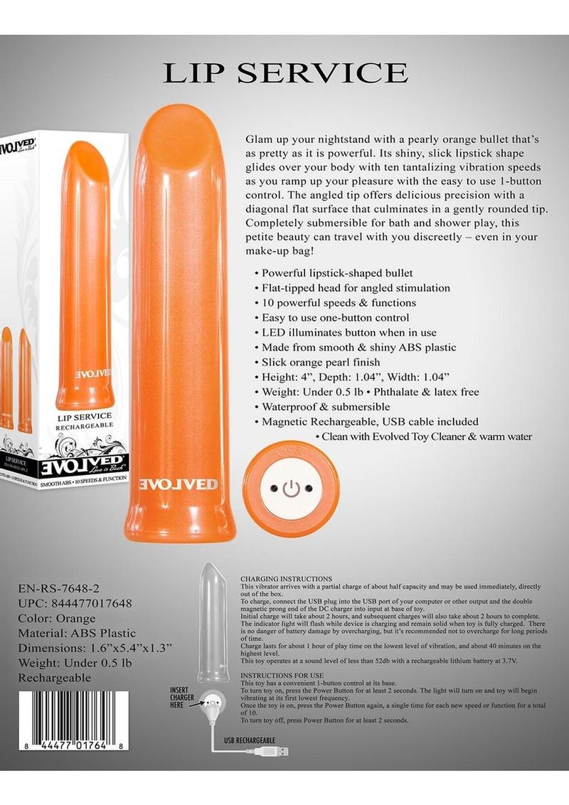 Lip Service Functions Rechargeable Bullet Vibrator