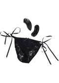 Little Black Panty With Remote Control Ties
