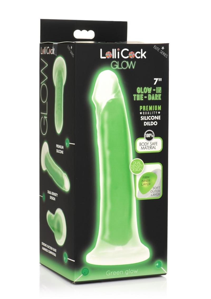 LolliCock Glow Premium Silicone Glow-in-the-Dark Dildo
