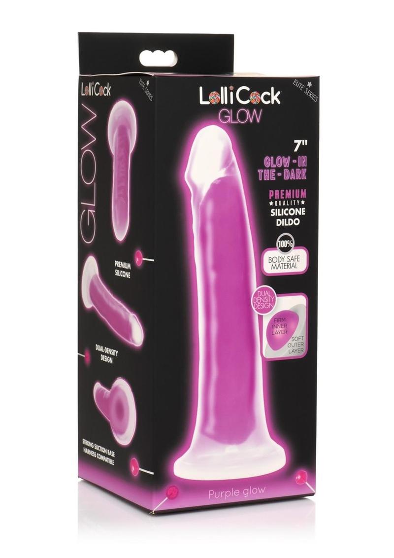 LolliCock Glow Premium Silicone Glow-in-the-Dark Dildo