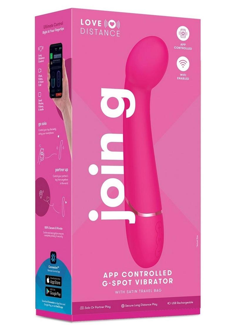 Love Distance Join G App Controlled Silicone Rechargeable G-Spot Vibrator