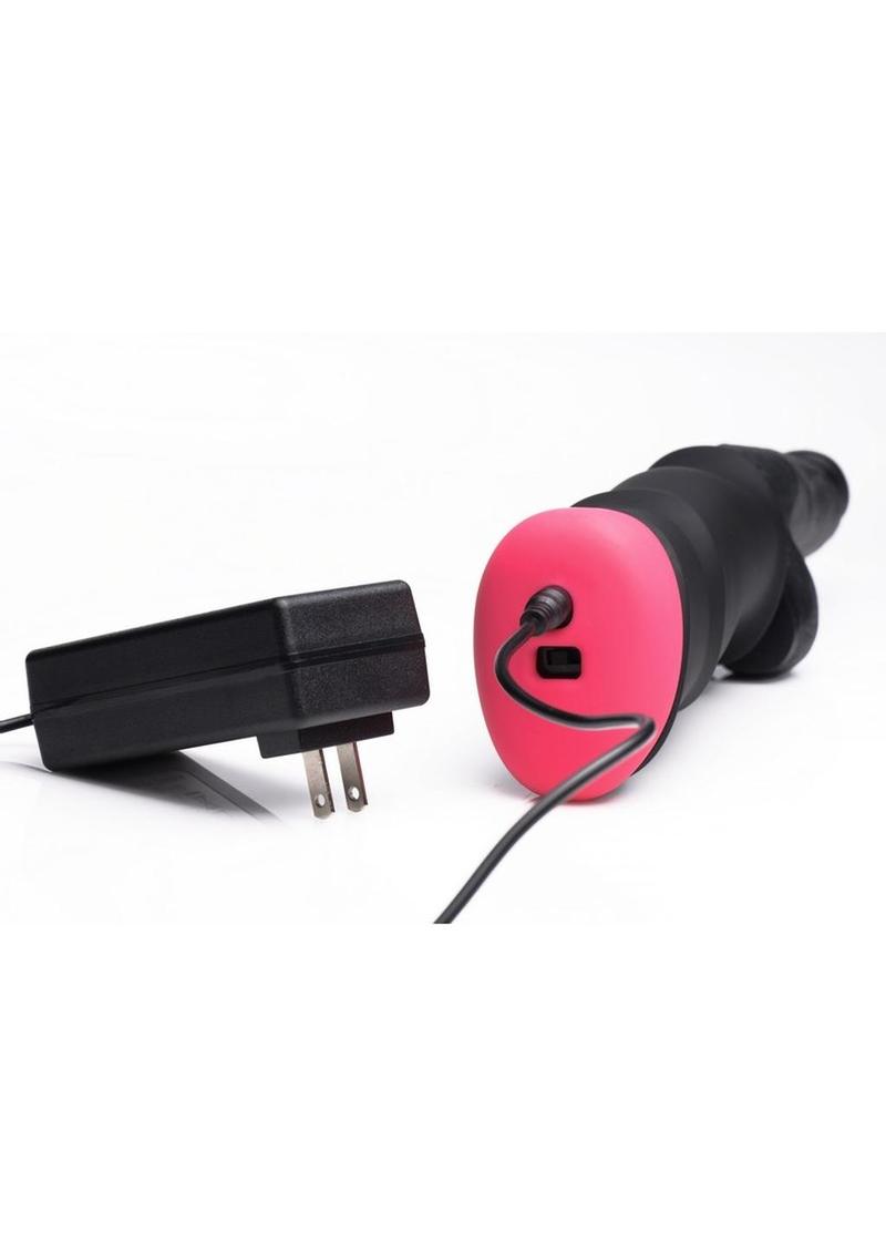 Mega Pounder Hand-Held Thrusting Silicone Dildo