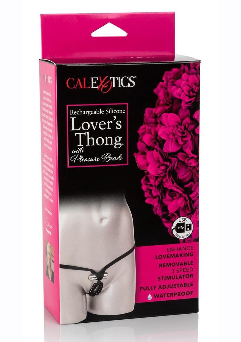 CalExotics Lover's Thong Panty Vibe With Pleasure Beads