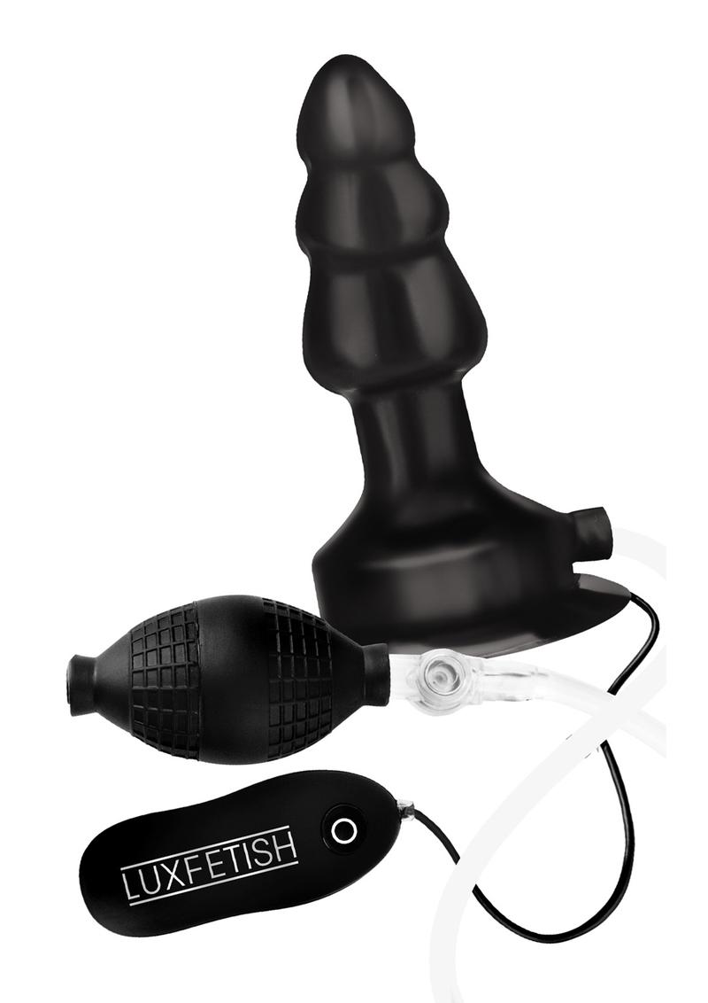 LuxFetish 4 Inch Inflatable Vibrating Butt Plug