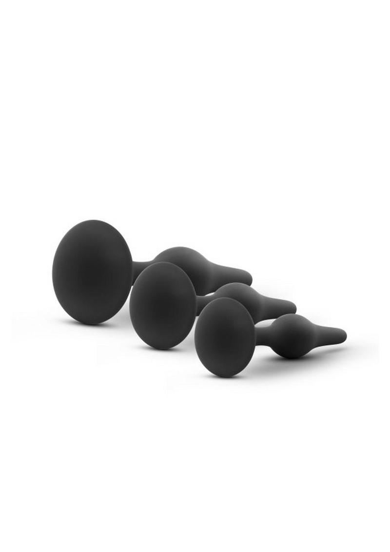 Luxe Beginner Silicone Butt Plug Kit Sensual Sizes