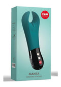 Fun Factory Manta Deep Sea Blue Silicone Vibrating Stroker