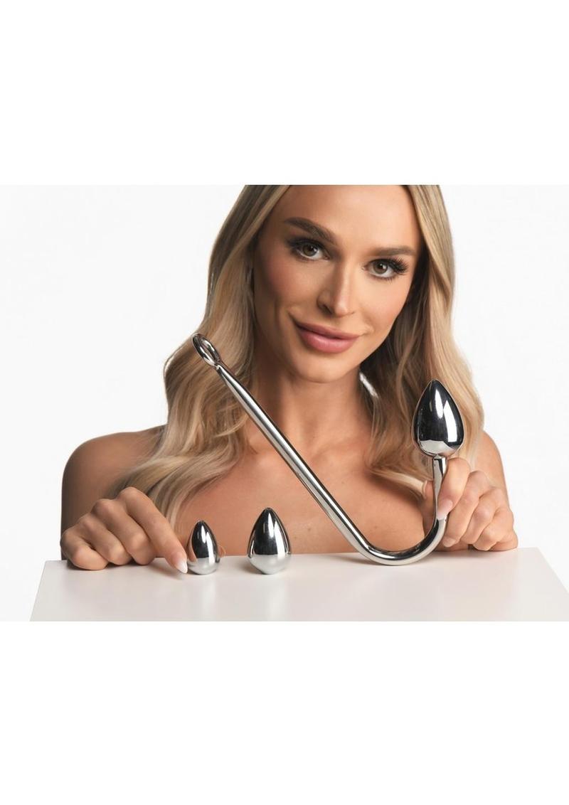 Master Series Anal Hook Trainer with 3 Interchangeable Plugs