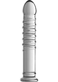 Master Series Behemoth Ribbed XL Glass Dildo for Advanced Users