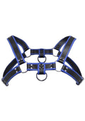 Master Series Bulldog Harness Blue Leather