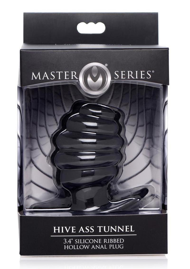 Master Series Hive Ass Tunnel Ribbed Hollow Anal Plug