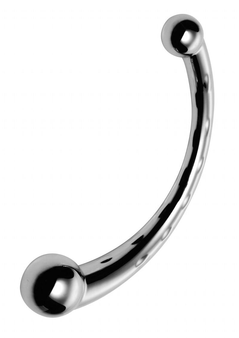 Master Series Curvy Steel Dual Ended Dildo
