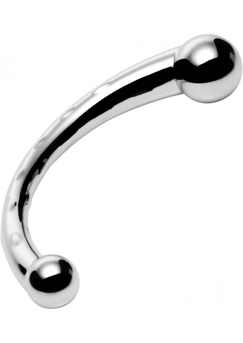 Master Series Curvy Steel Dual Ended Dildo