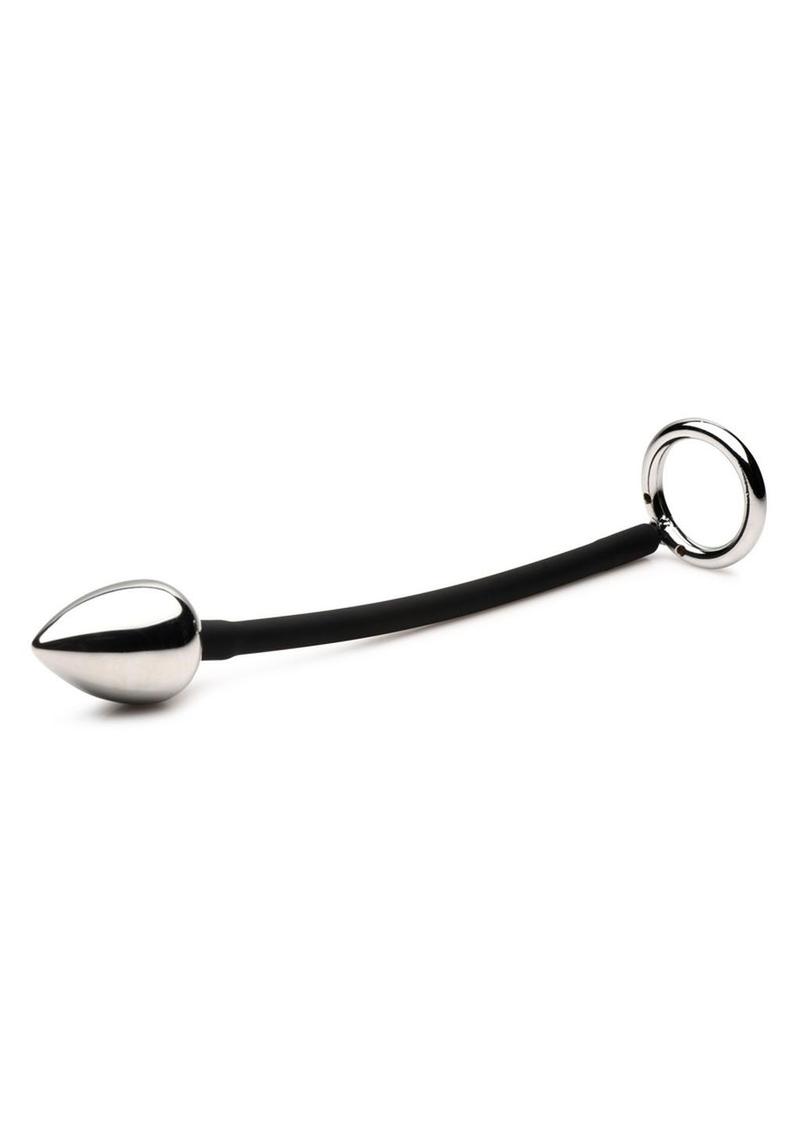 Master Series Tug + Plug Cock and Ball Ring with Anal Plug