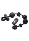 Master Series 21X Dark Rattler Vibrating Silicone Anal Beads