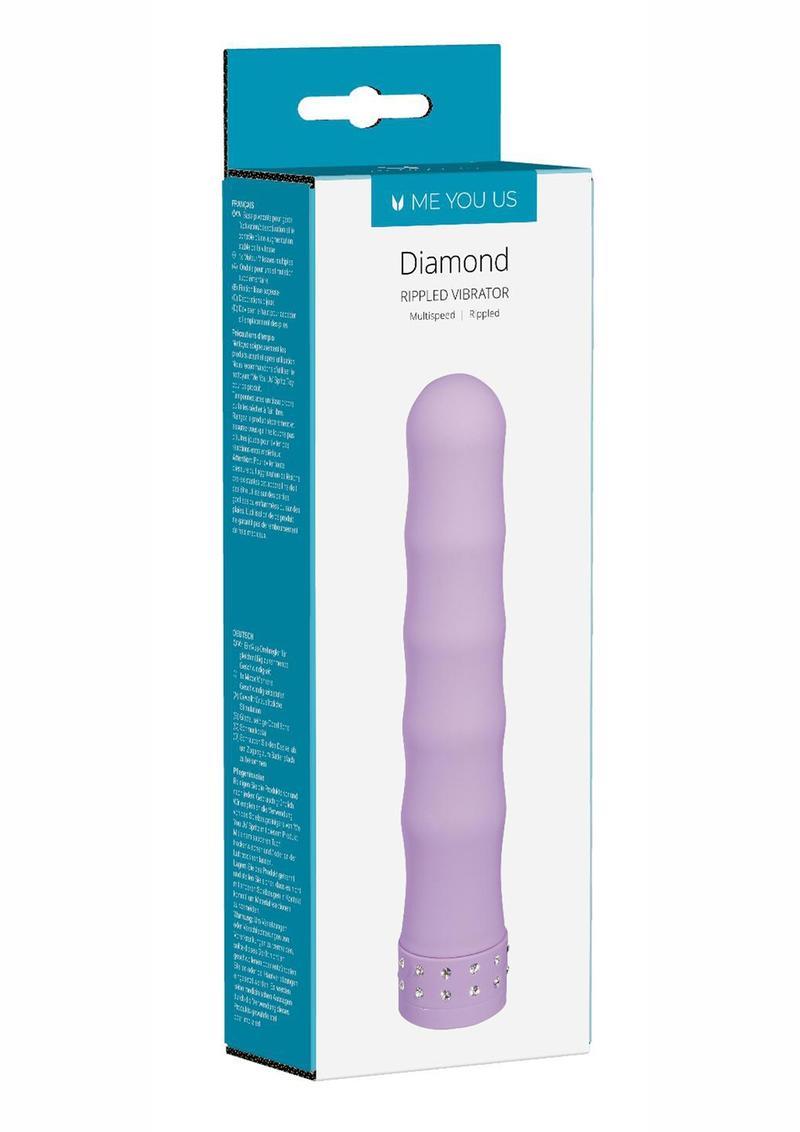Me You Us Diamond Rippled Vibrator Multi-Speed Rechargeable Silicone