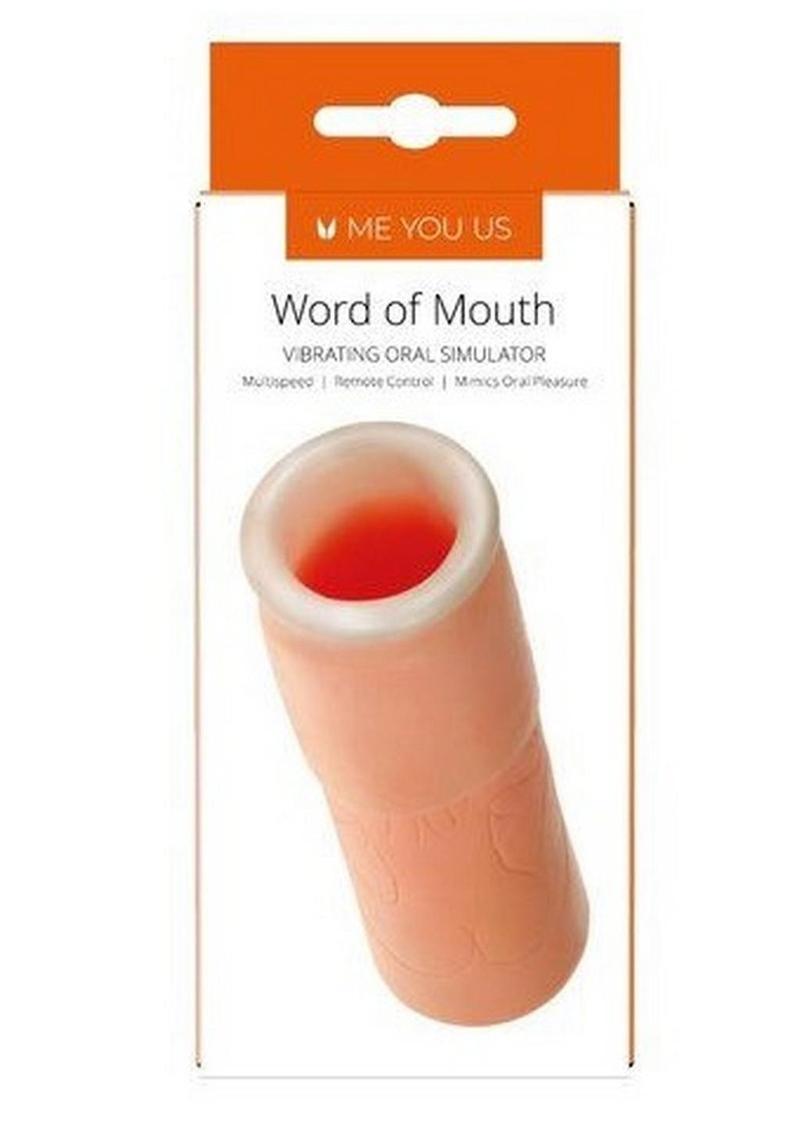 ME YOU US Word of Mouth Vibrating Oral Simulator with Remote Control