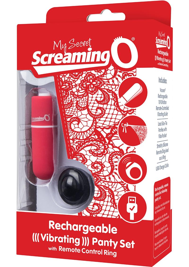 Screaming My Secret USB Rechargeable Panty Vibe Set