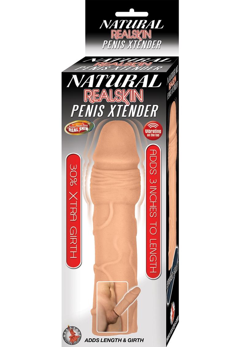 Natural RealSkin Vibrating Penis Xtender
