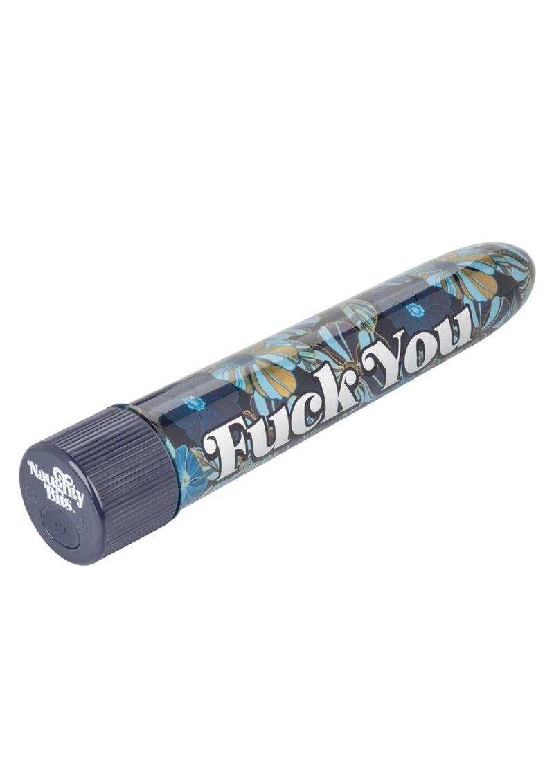 Naughty Bits "Fuck You" Personal Vibrator 10 Functions Memory Chip