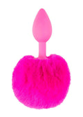 Neon Bunny Tail Silicone Anal Plug by Pipedream