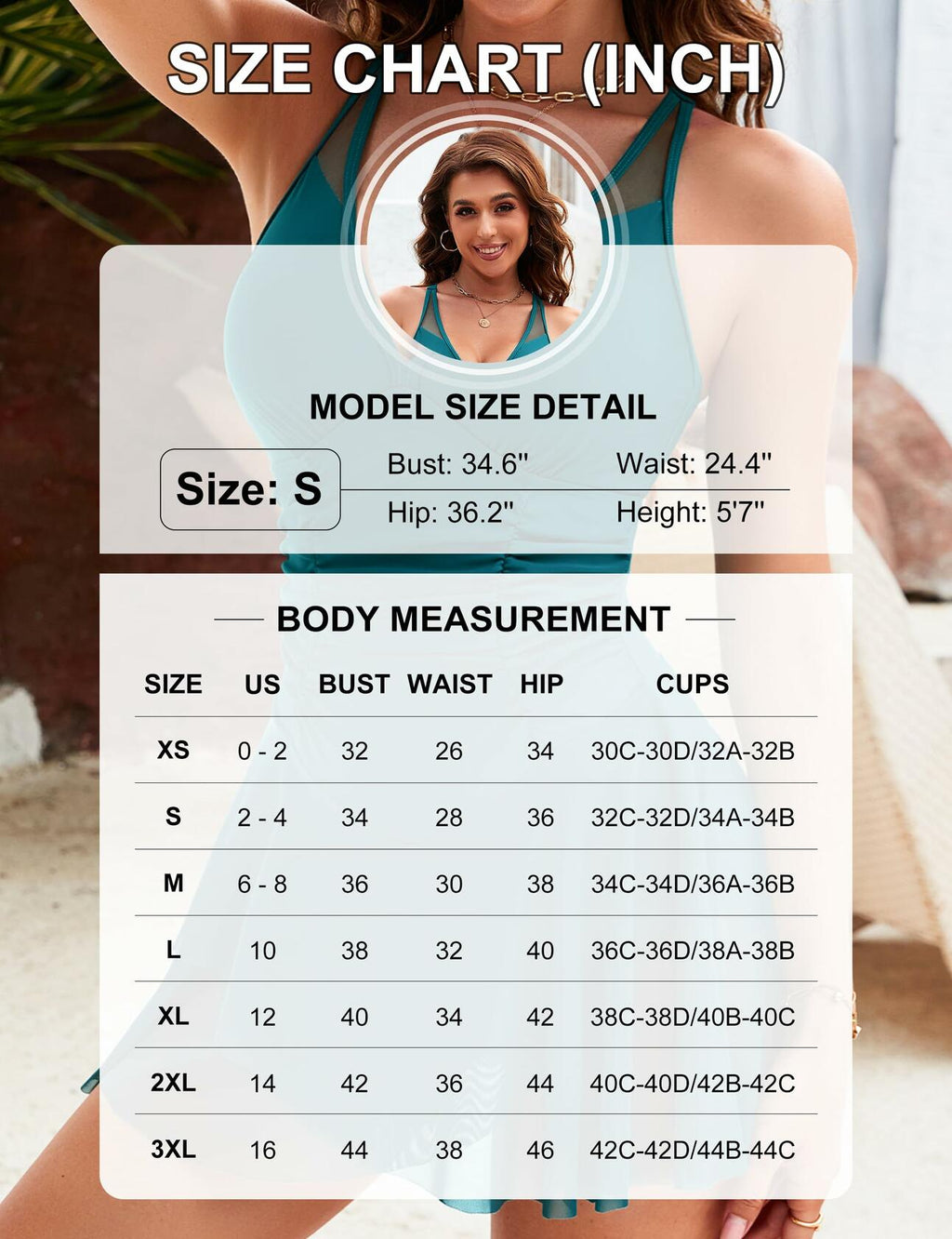Blooming Jelly Women One Piece Swimsuit Tummy Control V Neck Black Size M