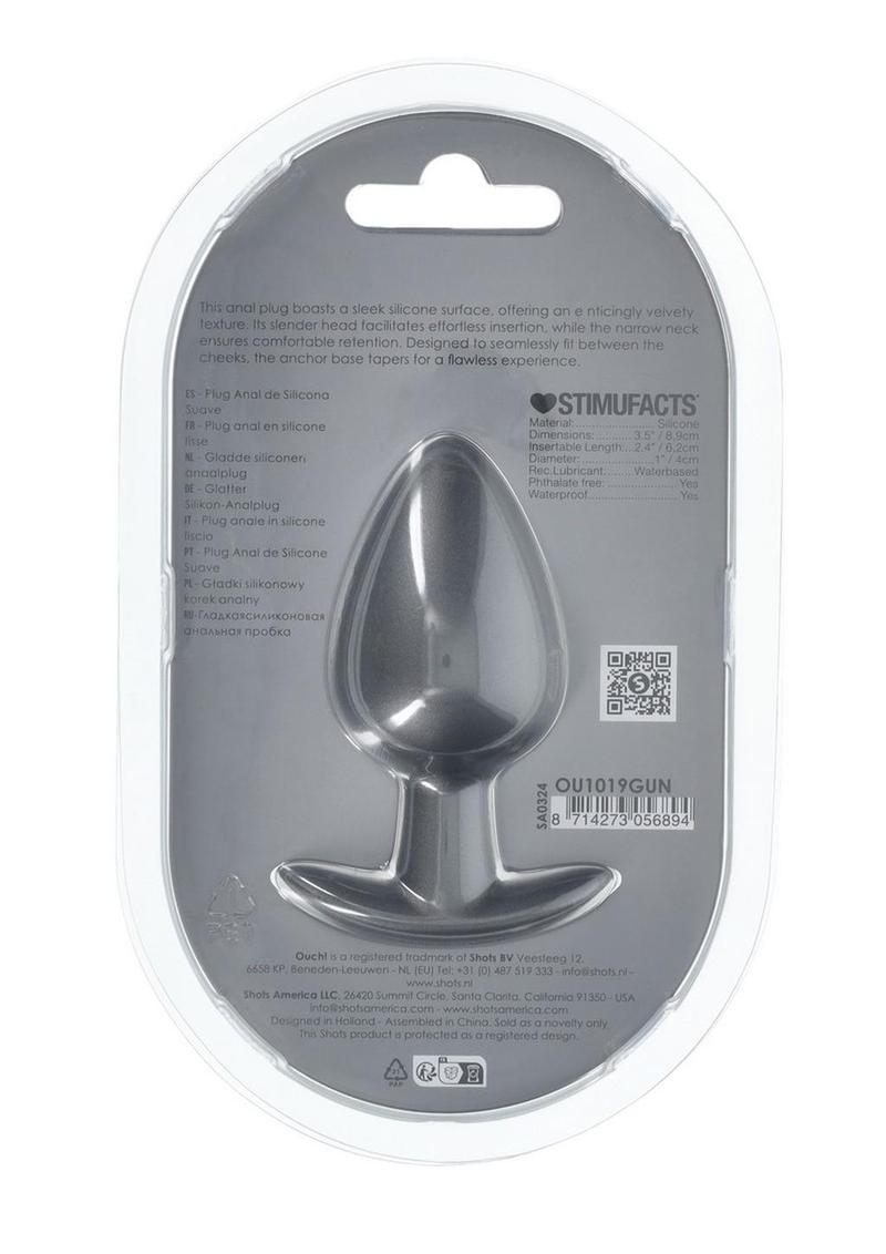 Ouch! Small Smooth Silicone Anal Plug