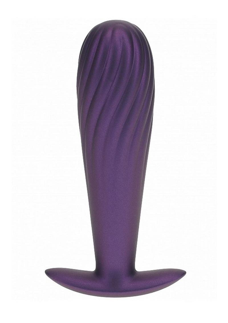 Ouch! Smooth Silicone Ribbed Anal Plug