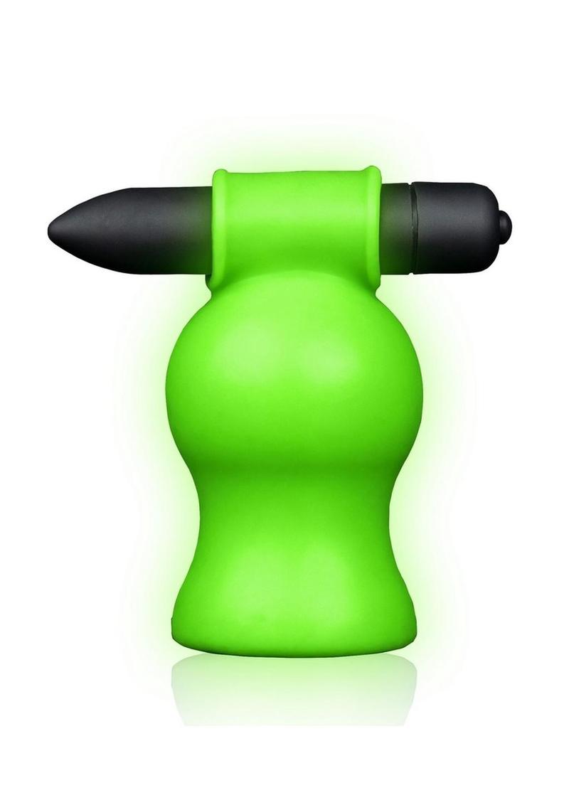 Ouch! Glow In The Dark Vibrating Head Masturbator