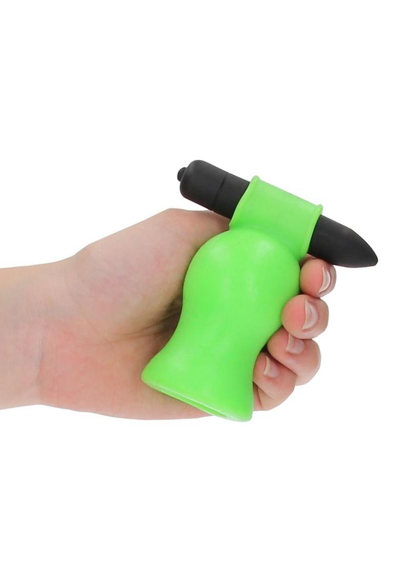 Ouch! Glow In The Dark Vibrating Head Masturbator